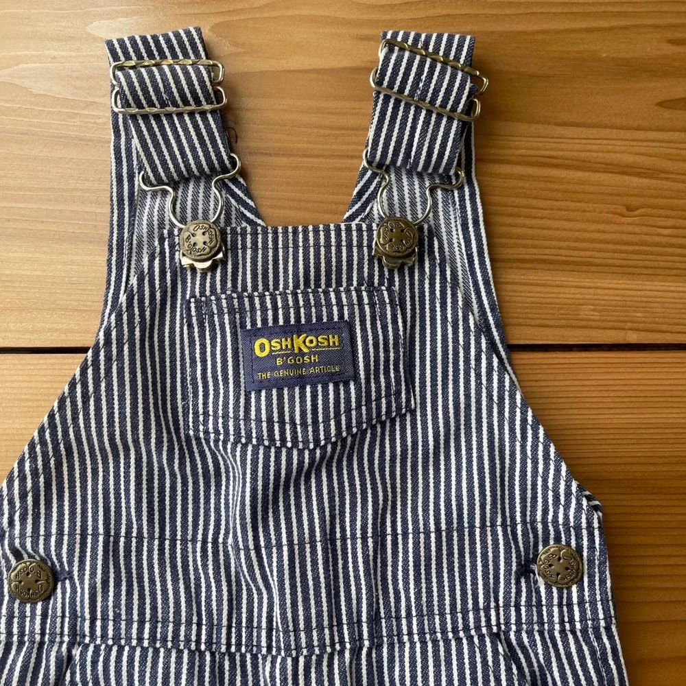 Vintage Oshkosh Bgosh‎ Striped Overalls Size 12 Months